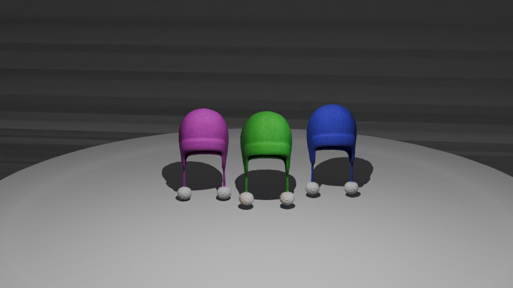 Universal VRChat Winter Hat Pack v2