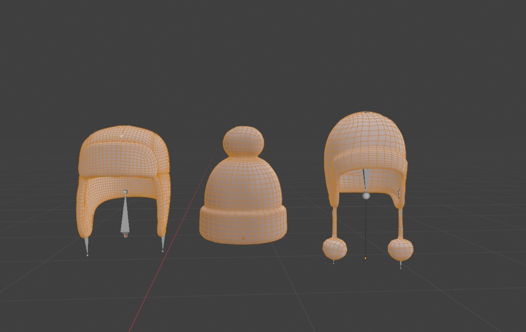 Universal VRChat Winter Hat Pack v2