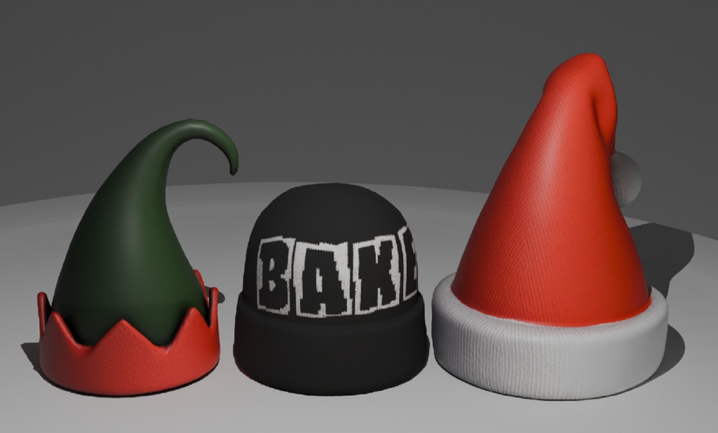 Universal VRChat Winter Hat Pack v1