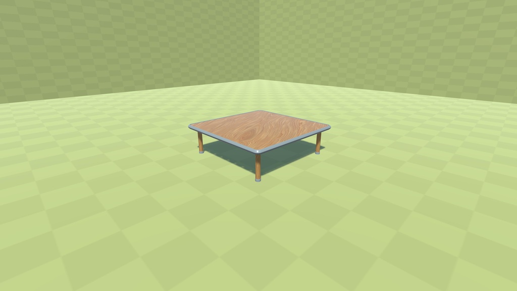 普通の机【3Dモデル】