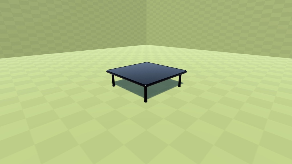 【3Dモデル】普通の机【4色】