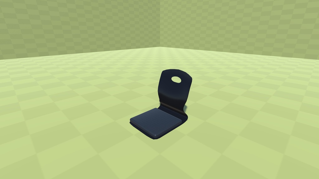 【3Dモデル】普通の座椅子【4色】