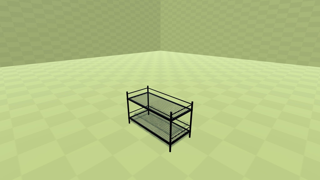 【3Dモデル】スチールラック【9パーツ】