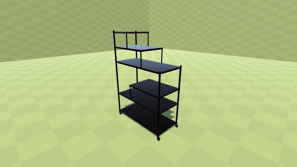 【3Dモデル】スチールラック【9パーツ】