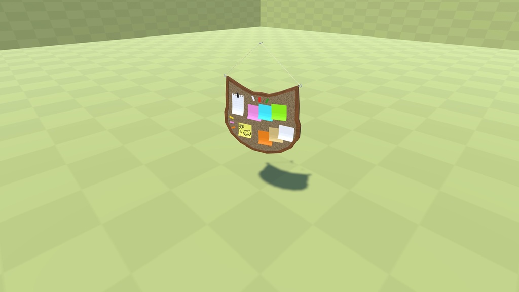 【3Dモデル】コルクボード【15パーツ】