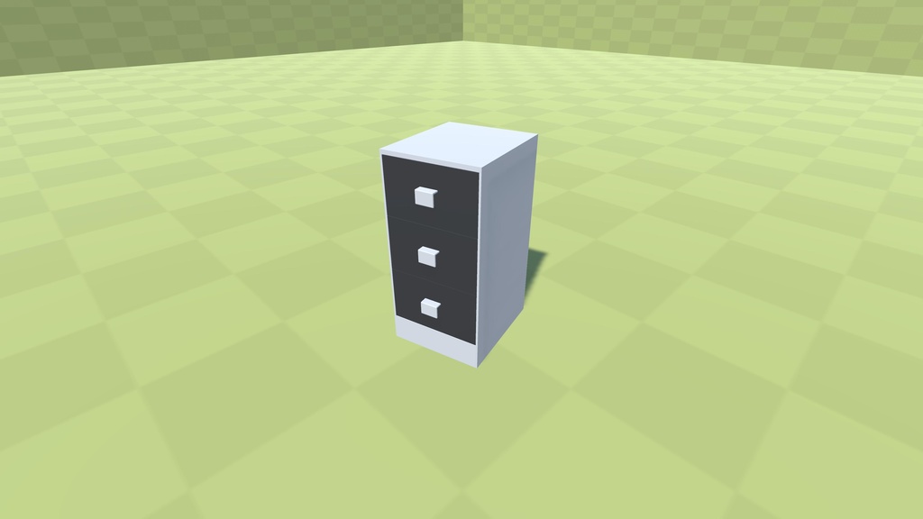 【3Dモデル】普通のタンス【4色】【ギミック付】