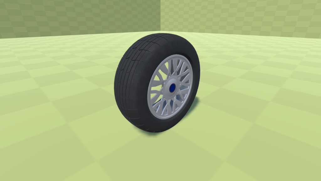 【3Dモデル】タイヤ【3パーツ】