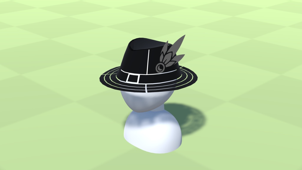 【3Dモデル】液晶の帽子【アバター用】