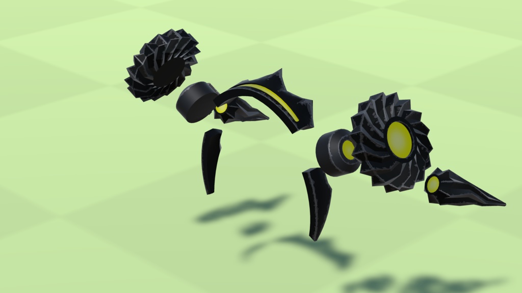 【3Dモデル】回転のカチューシャ【2色】【アバター用】