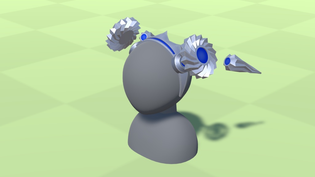 【3Dモデル】回転のカチューシャ【2色】【アバター用】