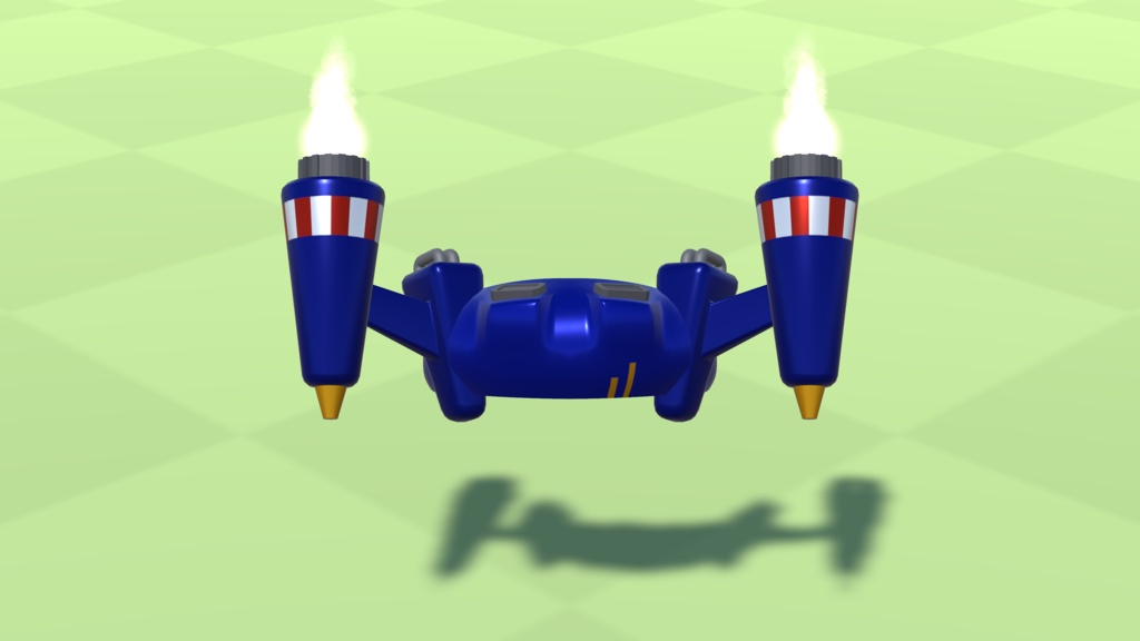 【3Dモデル】砲台のヘイロー【アバター用】【4色】