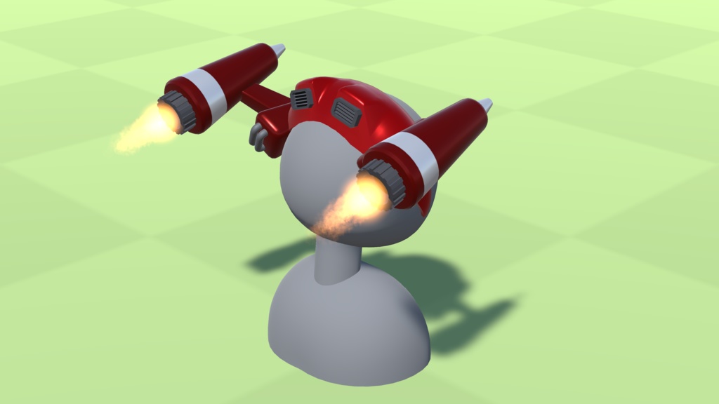 【3Dモデル】砲台のヘイロー【アバター用】【4色】