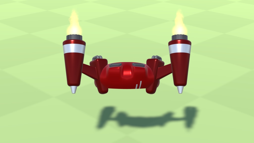 【3Dモデル】砲台のヘイロー【アバター用】【4色】