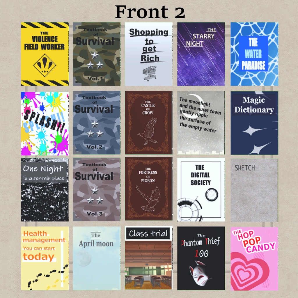 【3Dモデル】Books【40パターン】