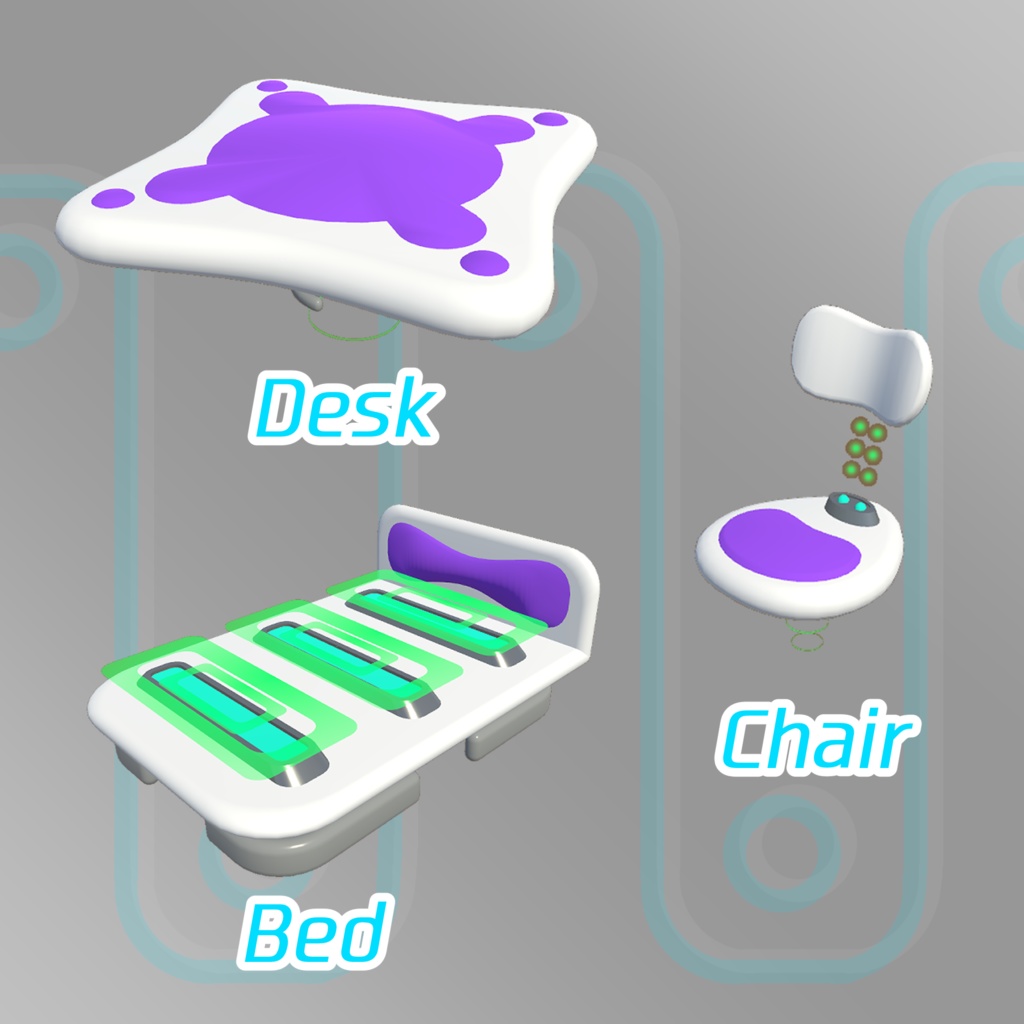 【3Dモデル】サイバーRシリーズ【14パーツ】