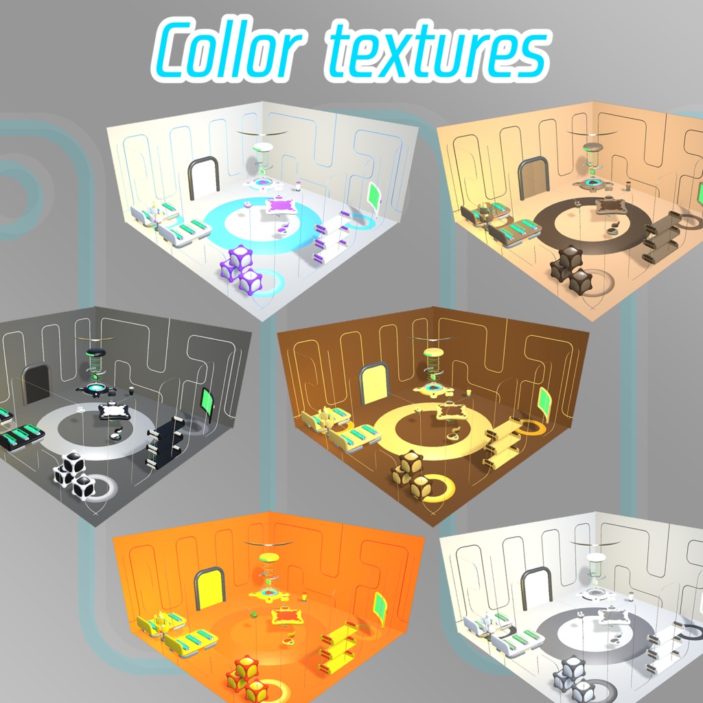 【3Dモデル】サイバーRシリーズ【14パーツ】