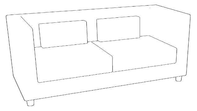 【血界戦線】スティーブンさんの部屋のソファ(1脚)