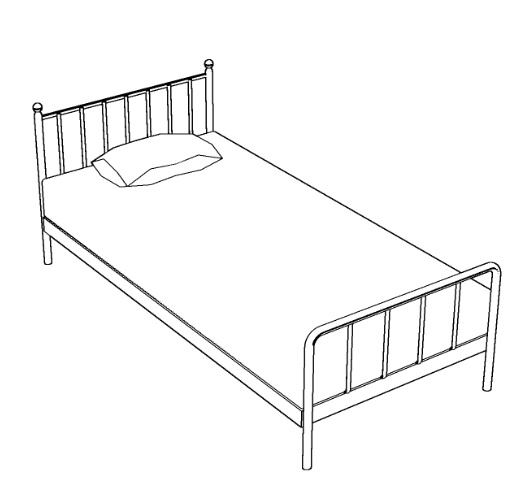 【血界戦線】病院のパイプベッド