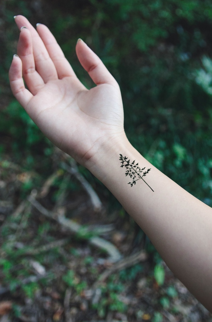 穏やかな情景のタトゥーシール