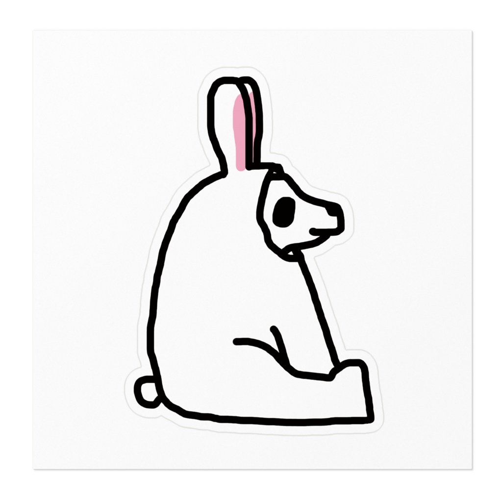 ウサンダステッカー(大)