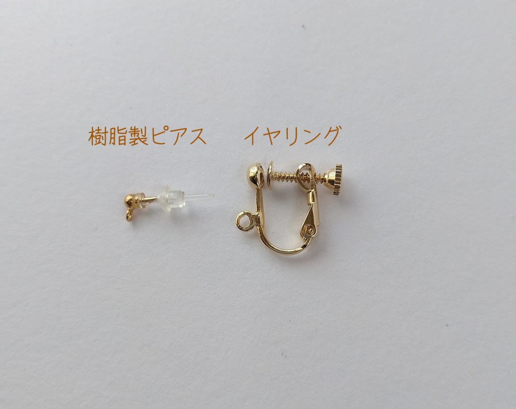 【交換希望の方】樹脂製ピアス・イヤリング