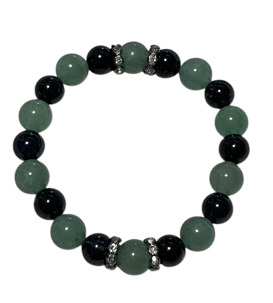 【ラムちゃん天然石ブレスレット】メンズ