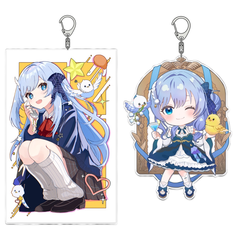 【鳥宗もも】2種セットアクリルキーホルダー