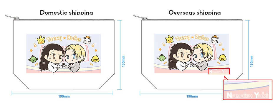 Tseng×Rufus Pouch(sleep ver.)/Overseas shipping