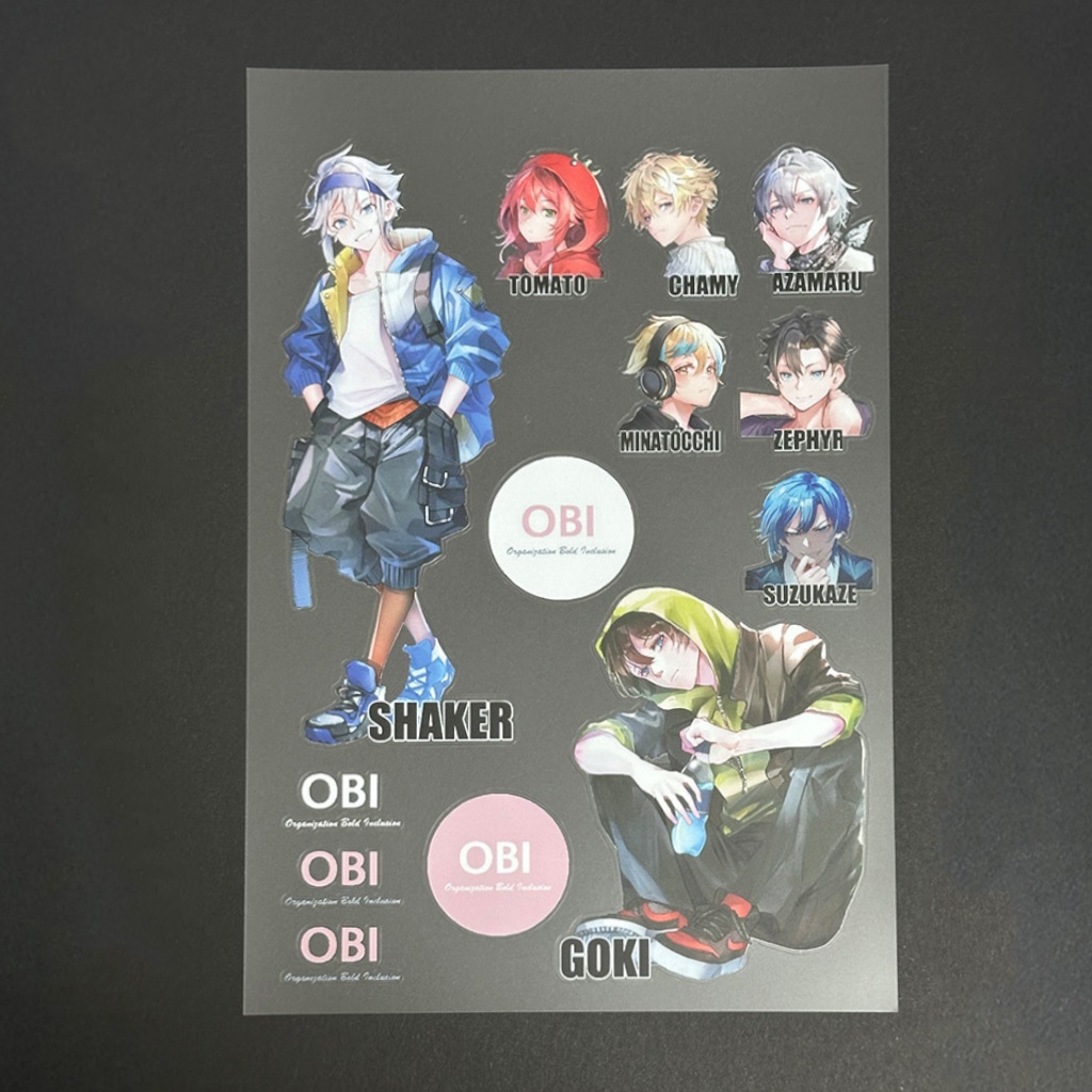 OBI選手シール（A5サイズ）