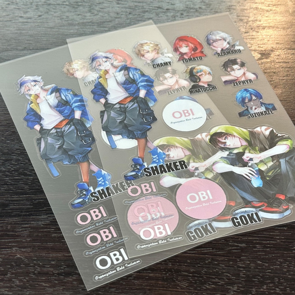 OBI選手シール(A6サイズ)