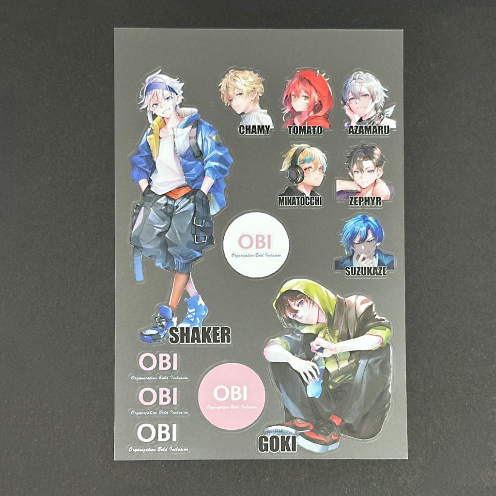 OBI選手シール（A6サイズ）