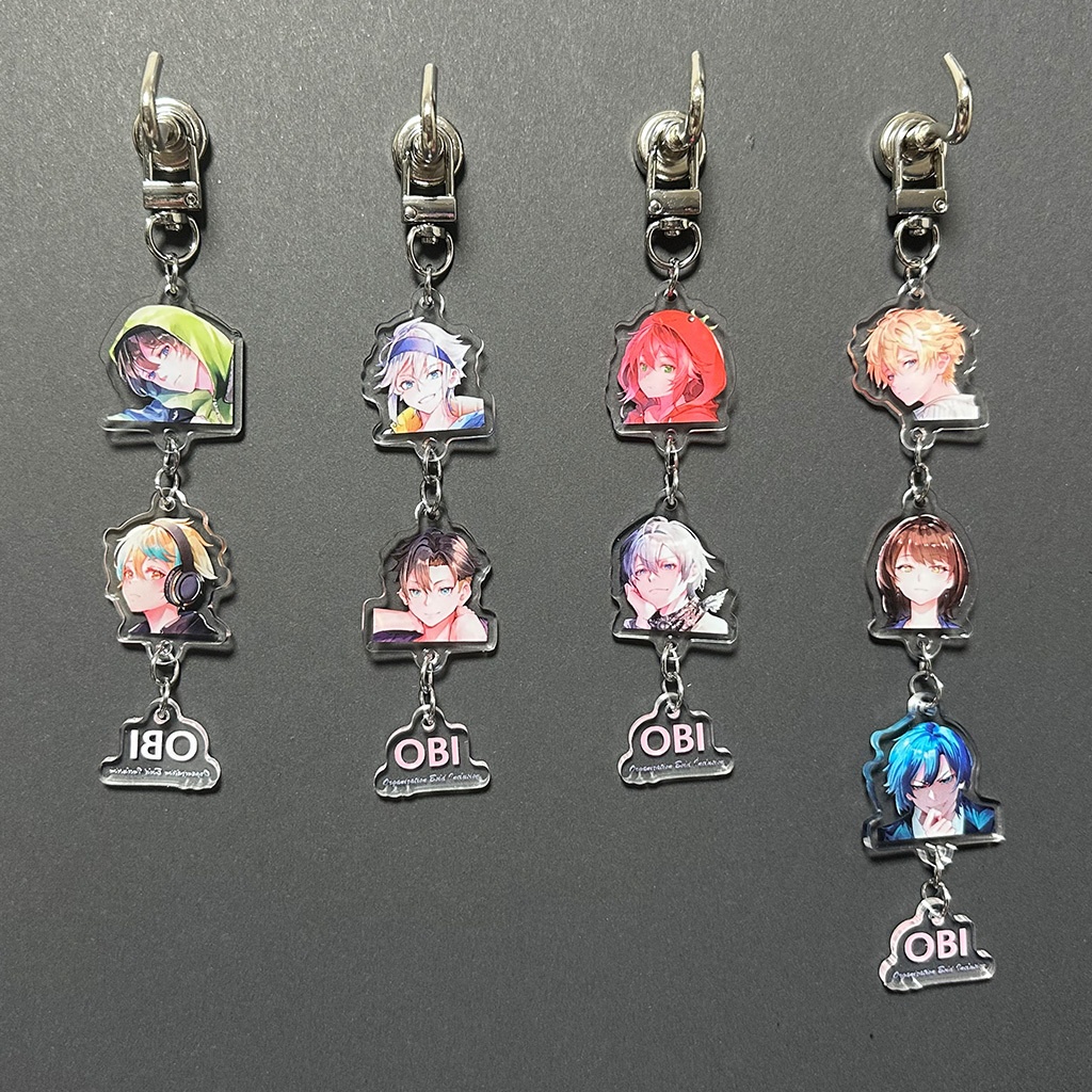 OBI選手3連キーホルダー