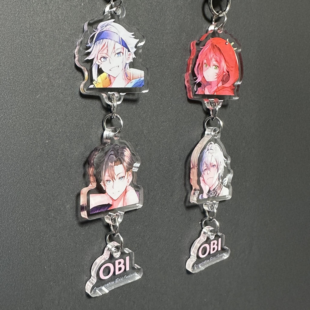 OBI選手3連キーホルダー