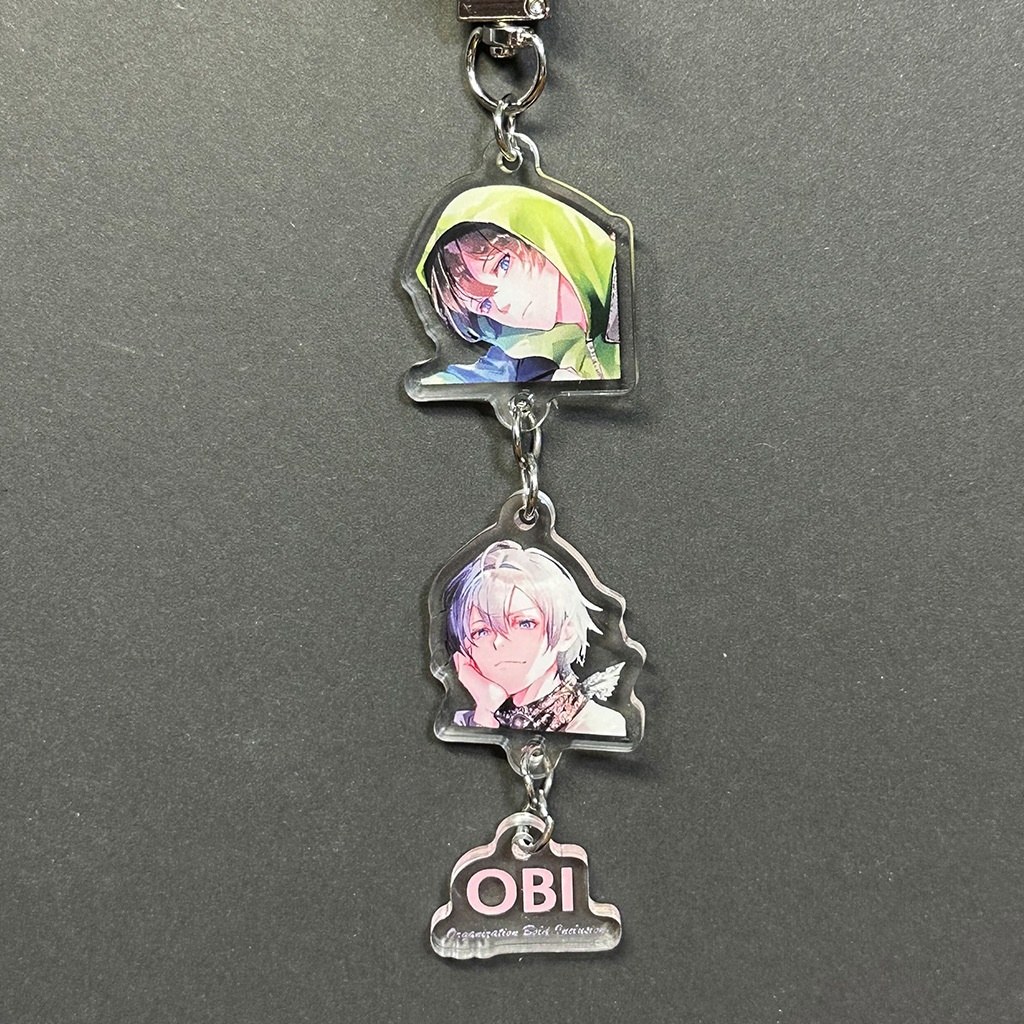 OBI選手3連キーホルダー