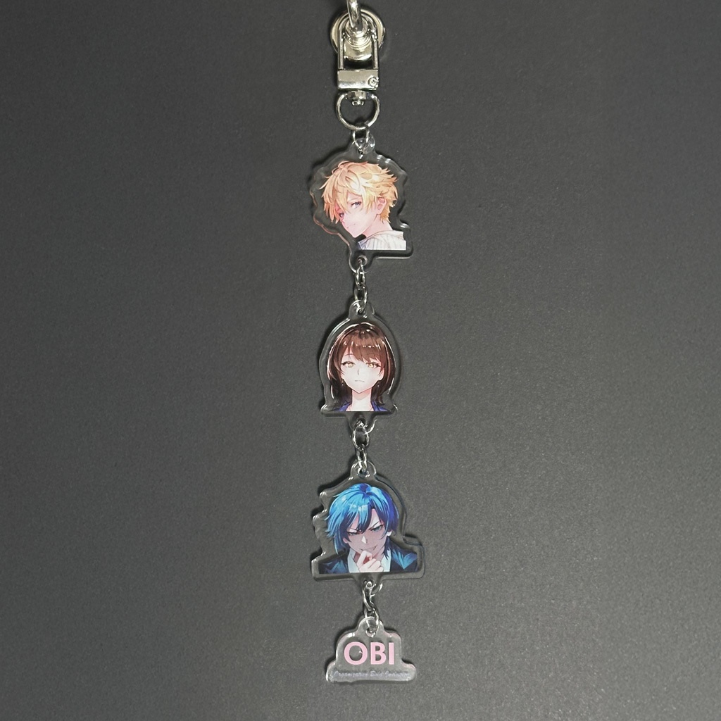 OBI選手3連キーホルダー