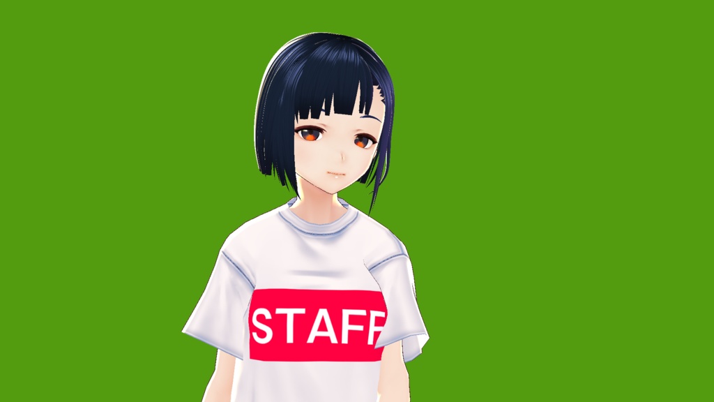 【VRoid衣装】STAFFTシャツ