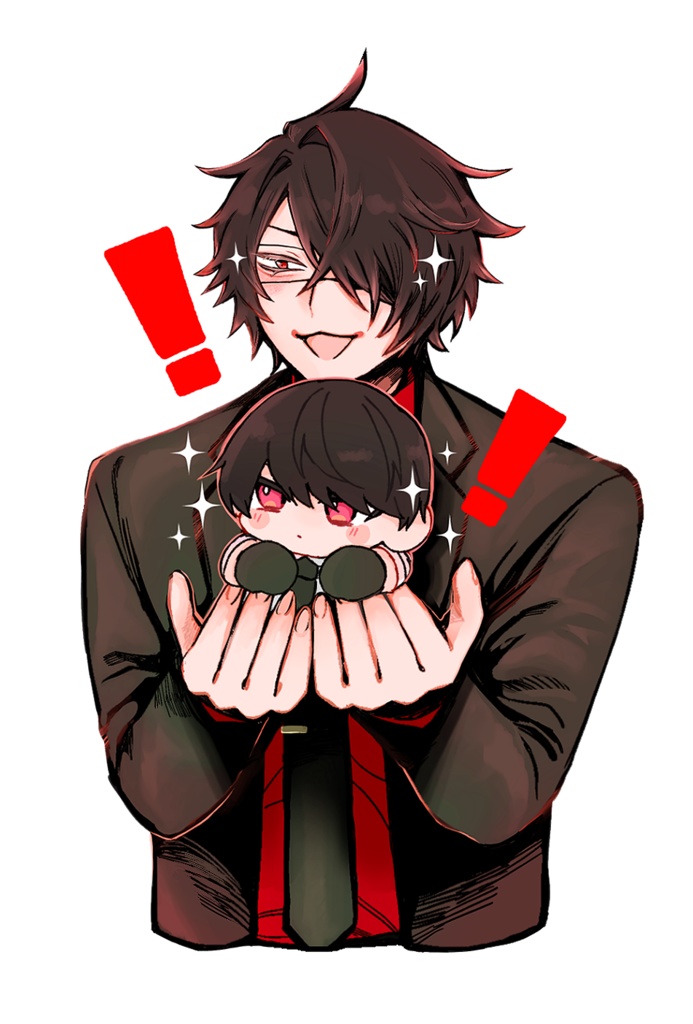 ご覧ください大崎様！合作アクリルスタンド