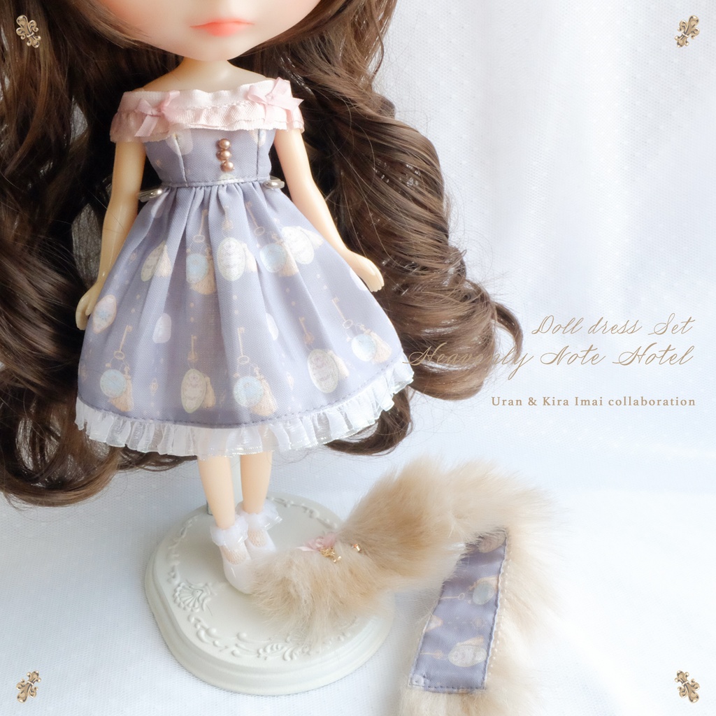 【受注】Heavenly Note Hotel コラボドレスセット グレー