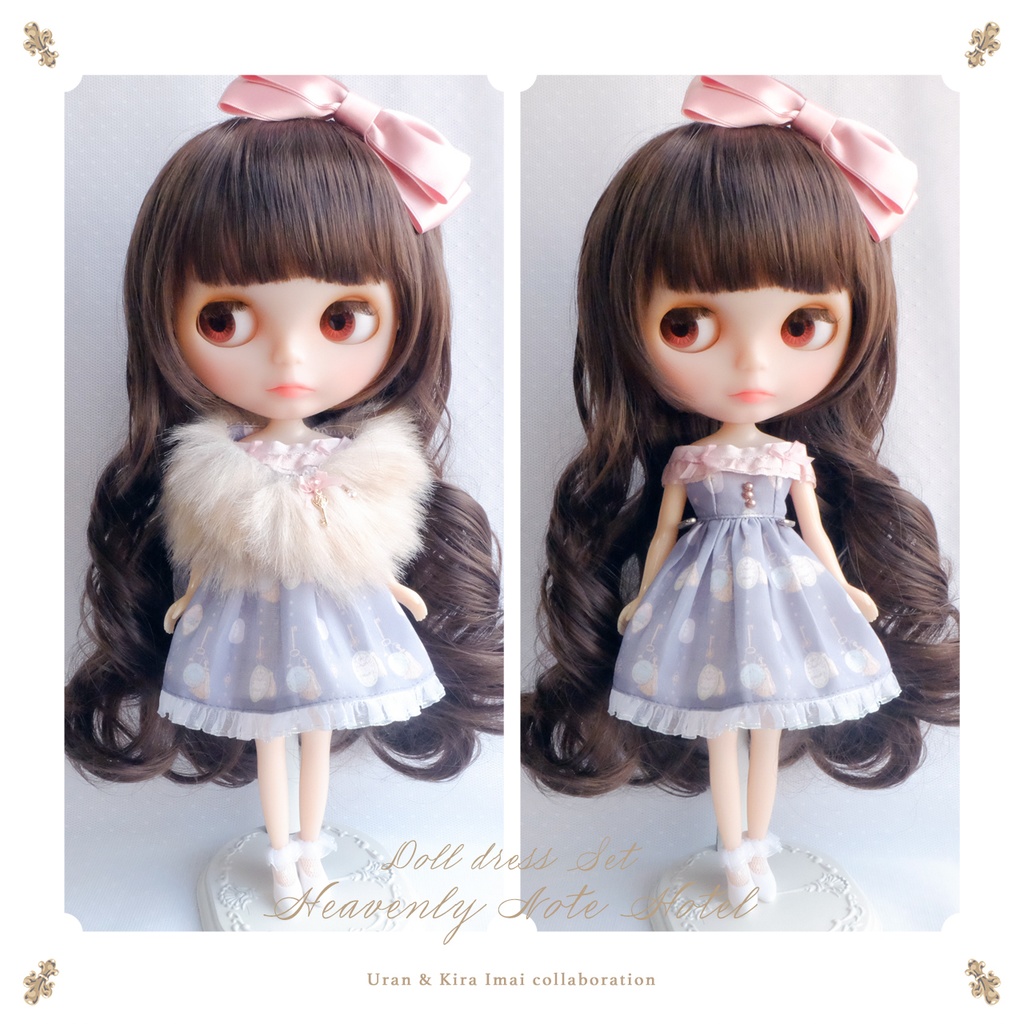 【受注】Heavenly Note Hotel コラボドレスセット グレー