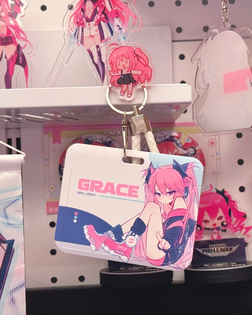 【SDVX】グレイス·カードケース·アクリルスタンド·缶バッジ·アクリルカード