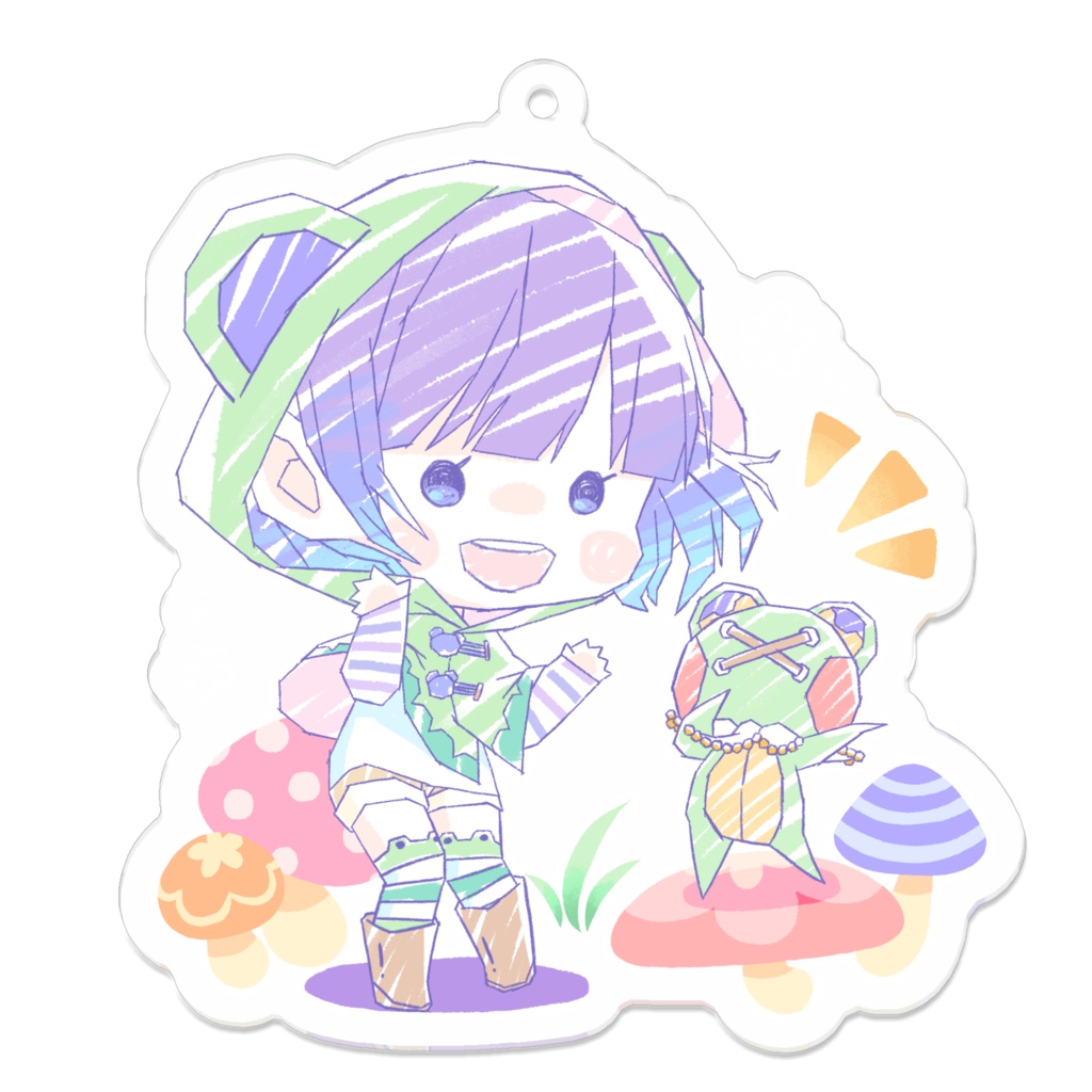 ななゃん＆ラーナくん アクキー