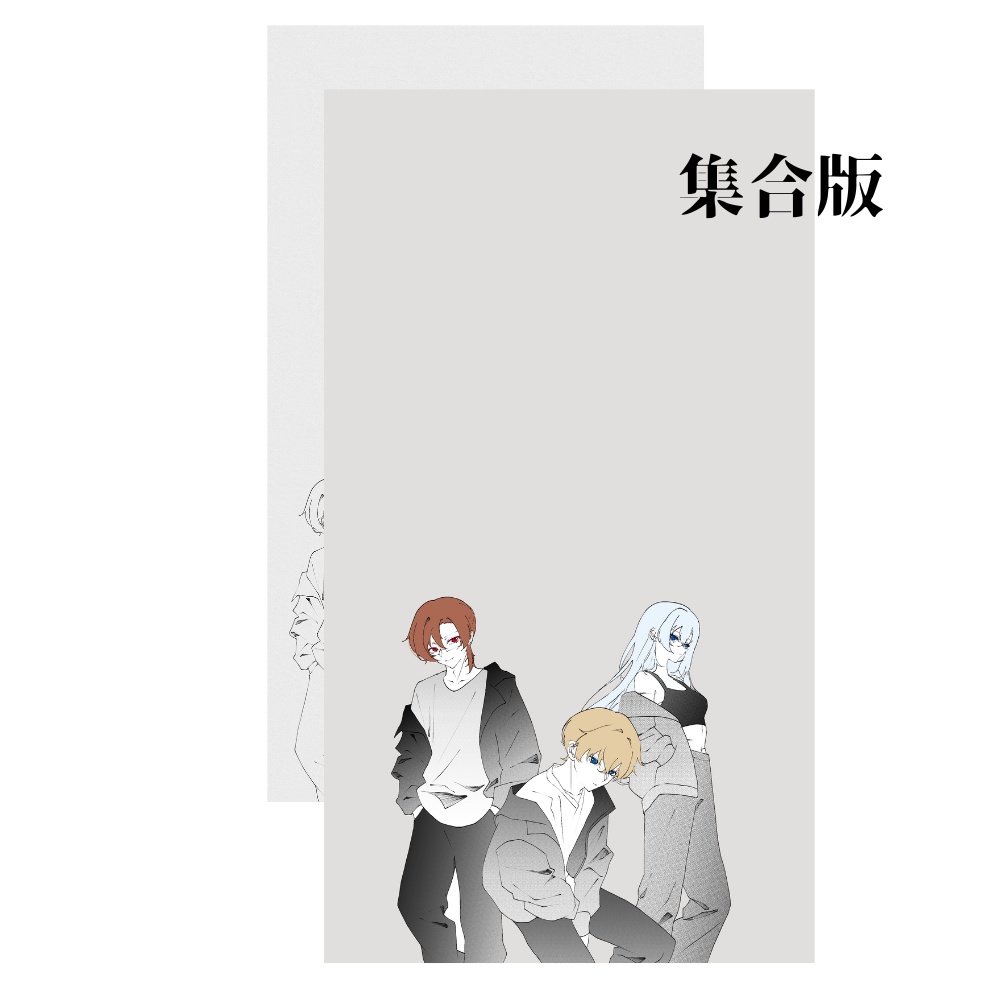 【雪月花卓】自陣グッズ 壁紙〈紅蛍月救世主〉~第一弾~