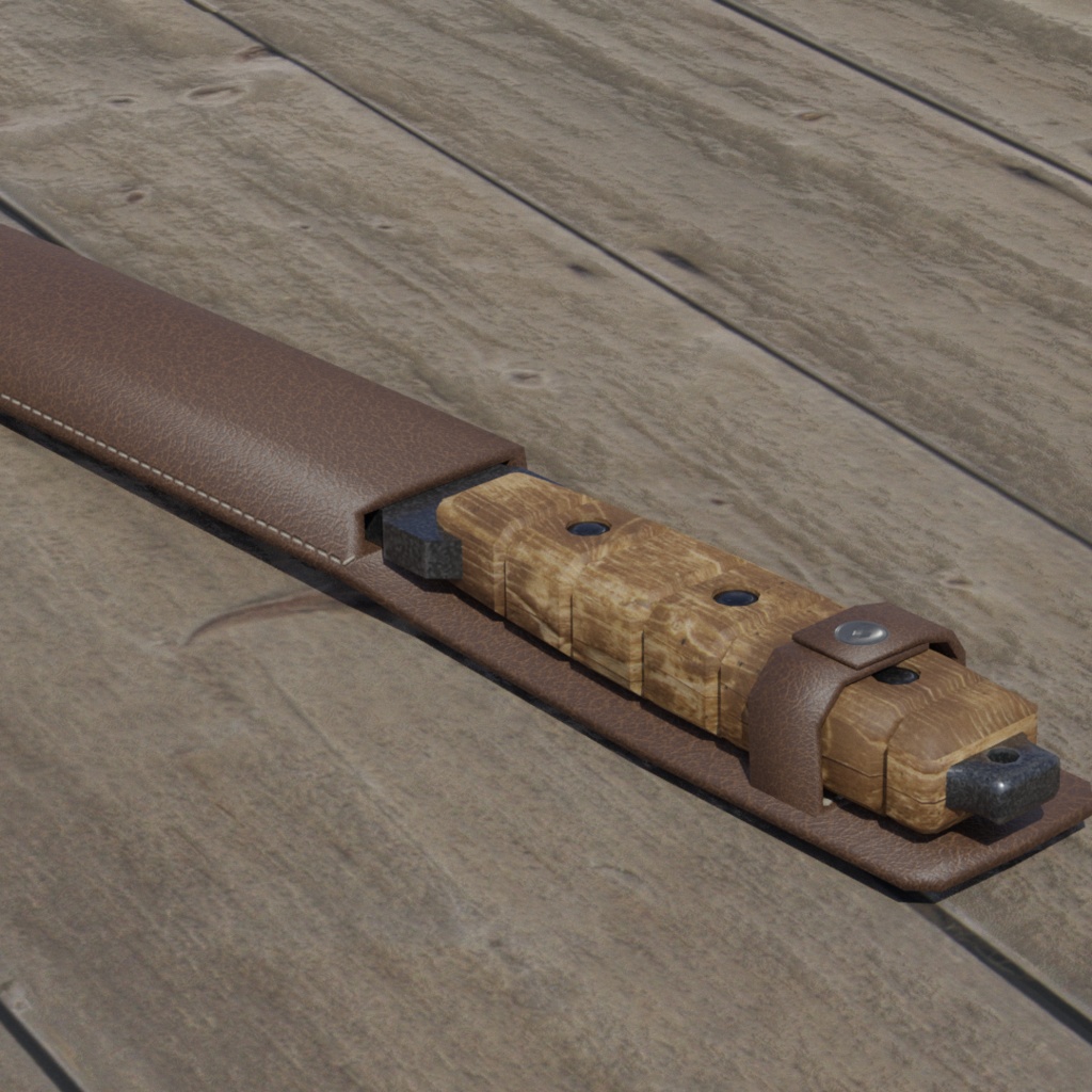 ミリタリーナイフ fbx