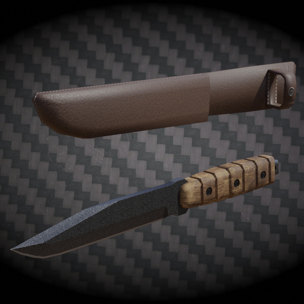 ミリタリーナイフ fbx