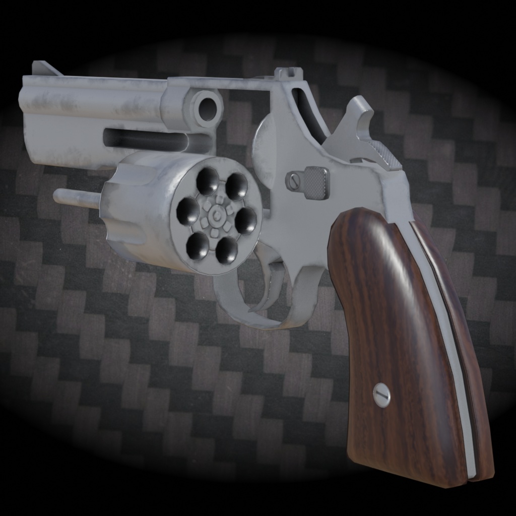 38口径リボルバー fbx