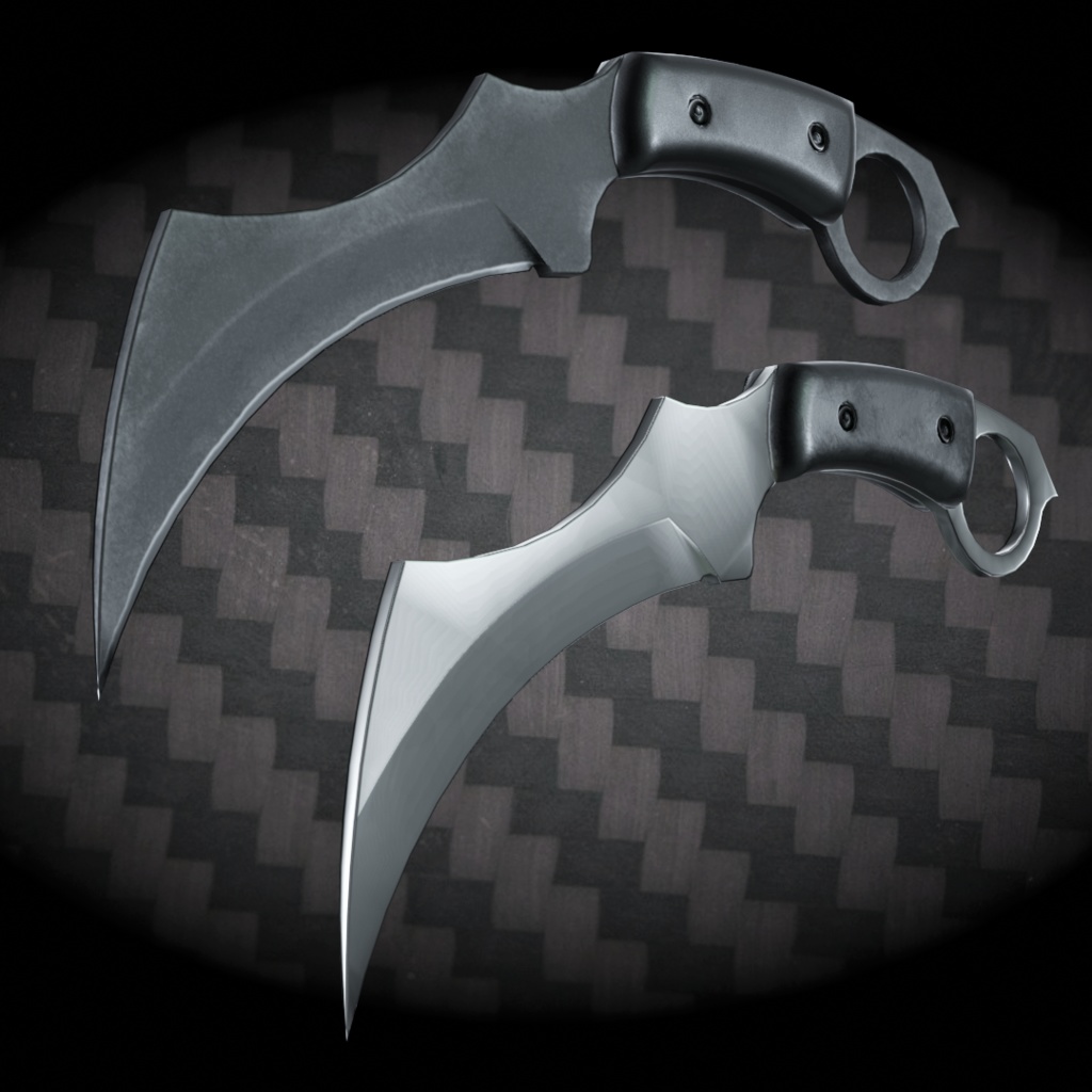 カランビットナイフ fbx