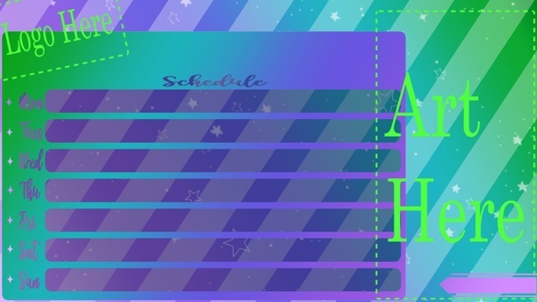 Cool Starry Rainbow Schedule