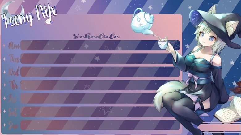 Cool Starry Rainbow Schedule