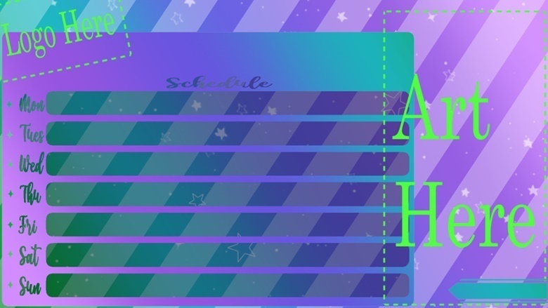 Cool Starry Rainbow Schedule