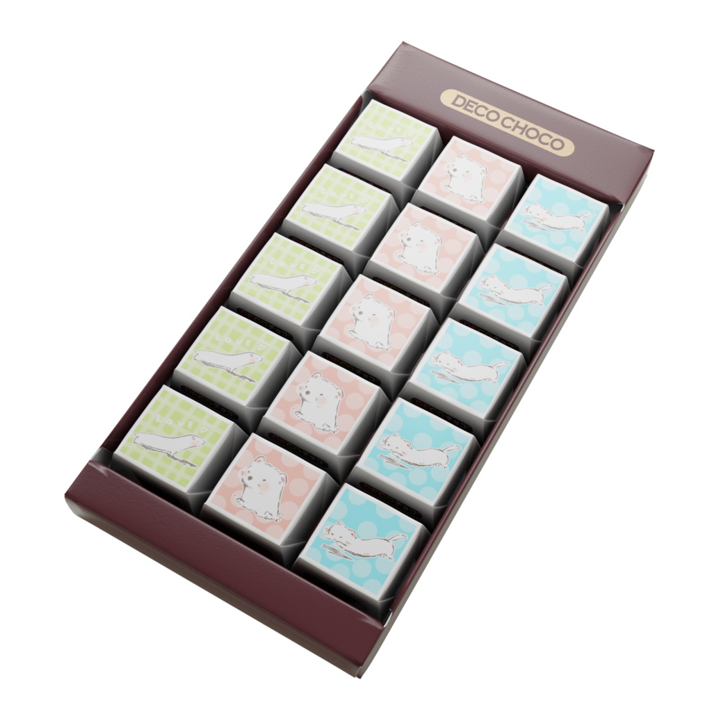 白おこじょチョコ その①